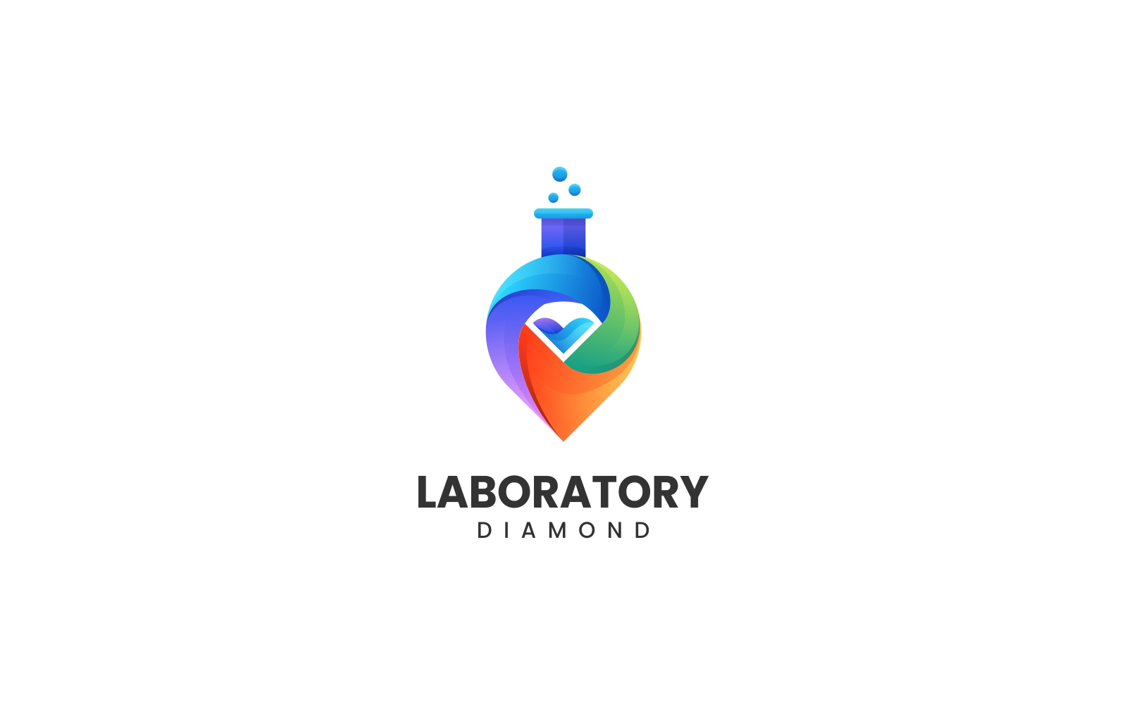 Laboratory Gradient Colorful Logo Style