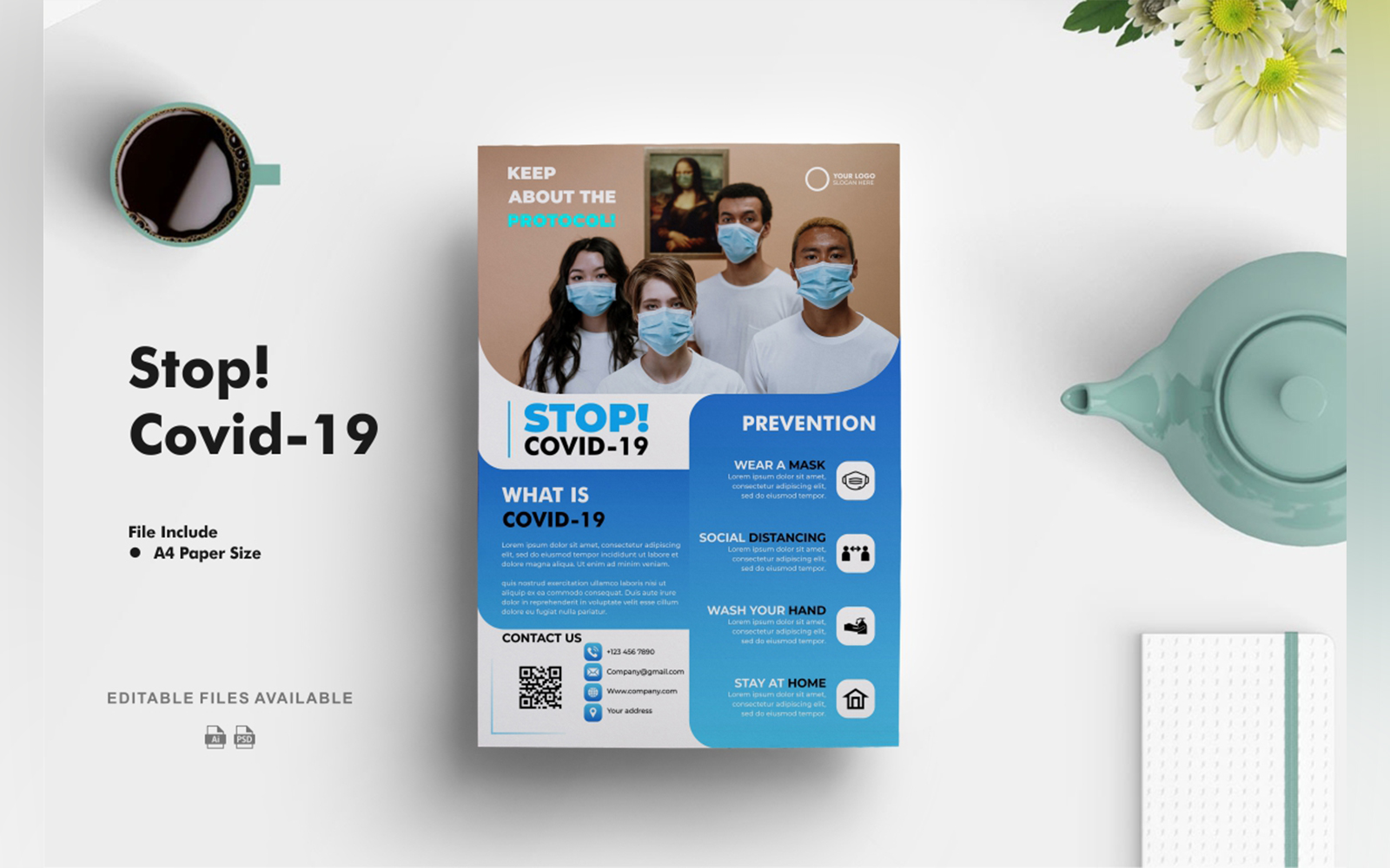 Covid-19 Flyer Design Template