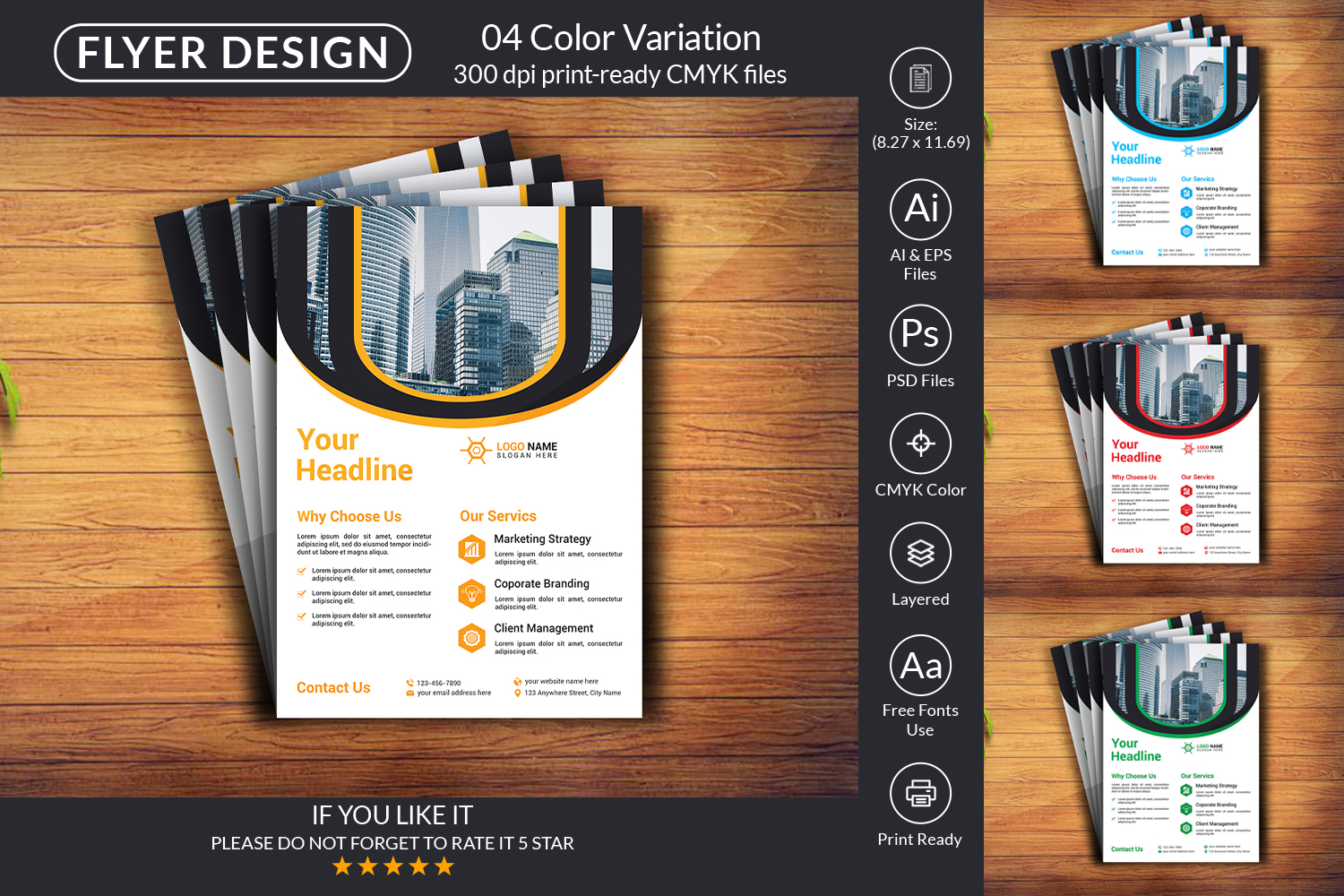 Professional Flyer Design Template For Company