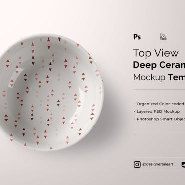 Ceramic Bowl Product Mockups 275235