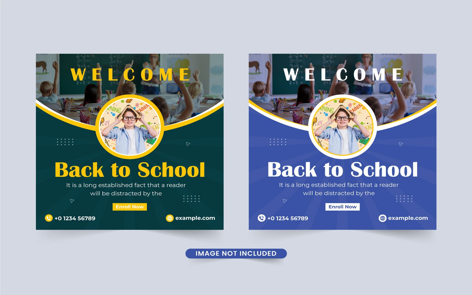 College admission social media template