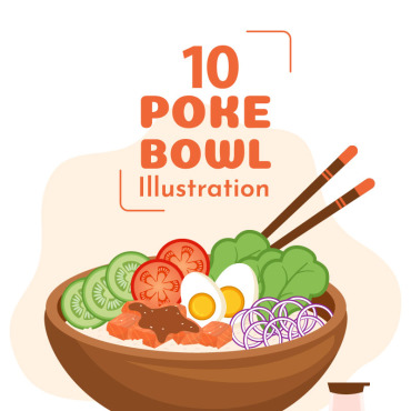 Bowl Hawaiian Illustrations Templates 275398