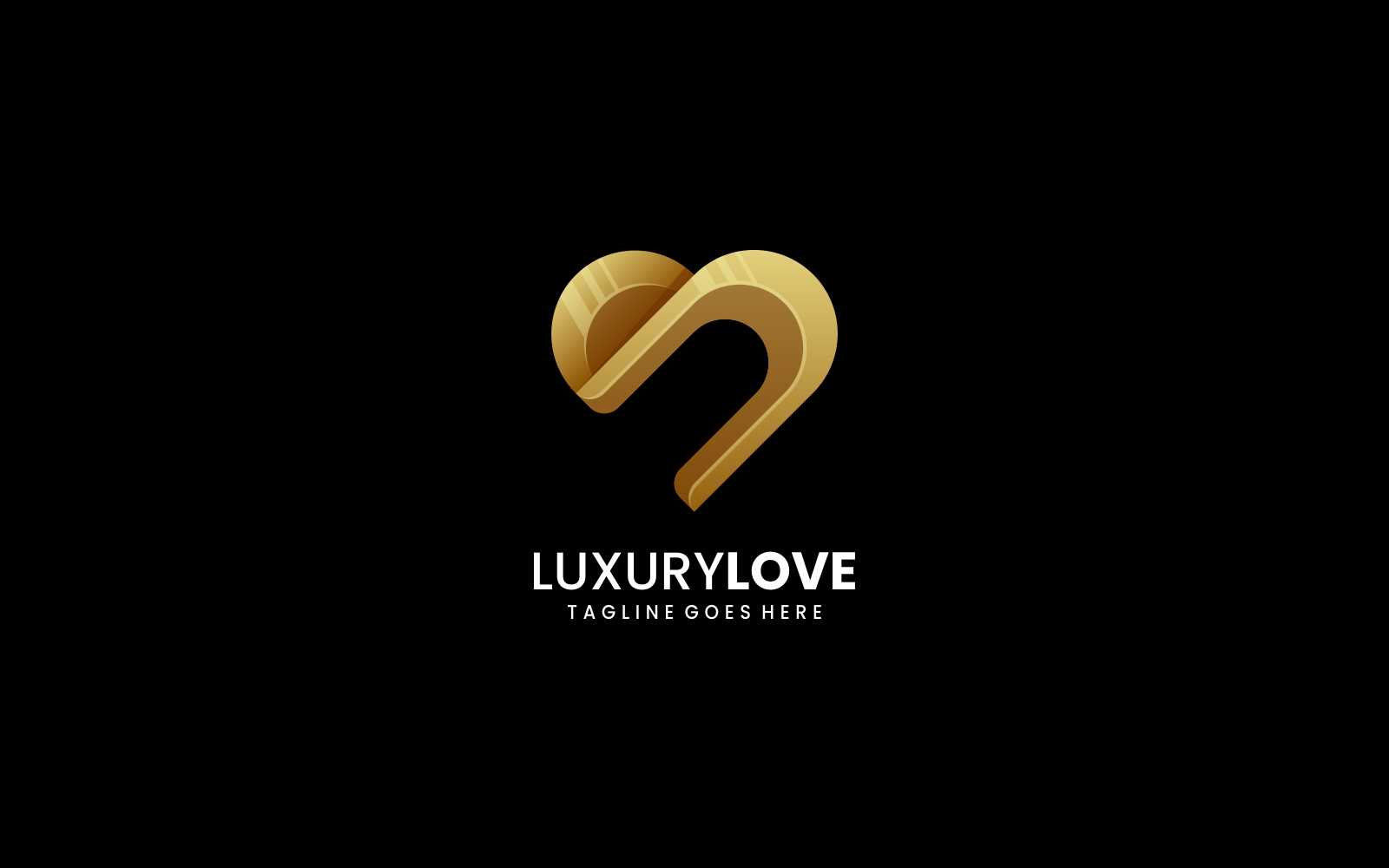 Luxury Love Gradient Logo