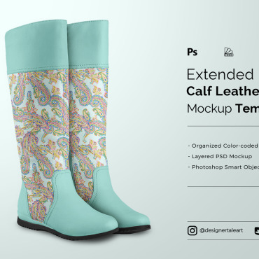 Calf Boots Product Mockups 275434