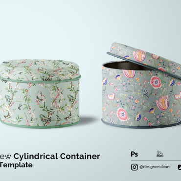 Cylindrical Container Product Mockups 275435