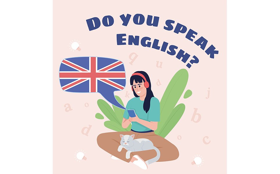 Do you speak English card template