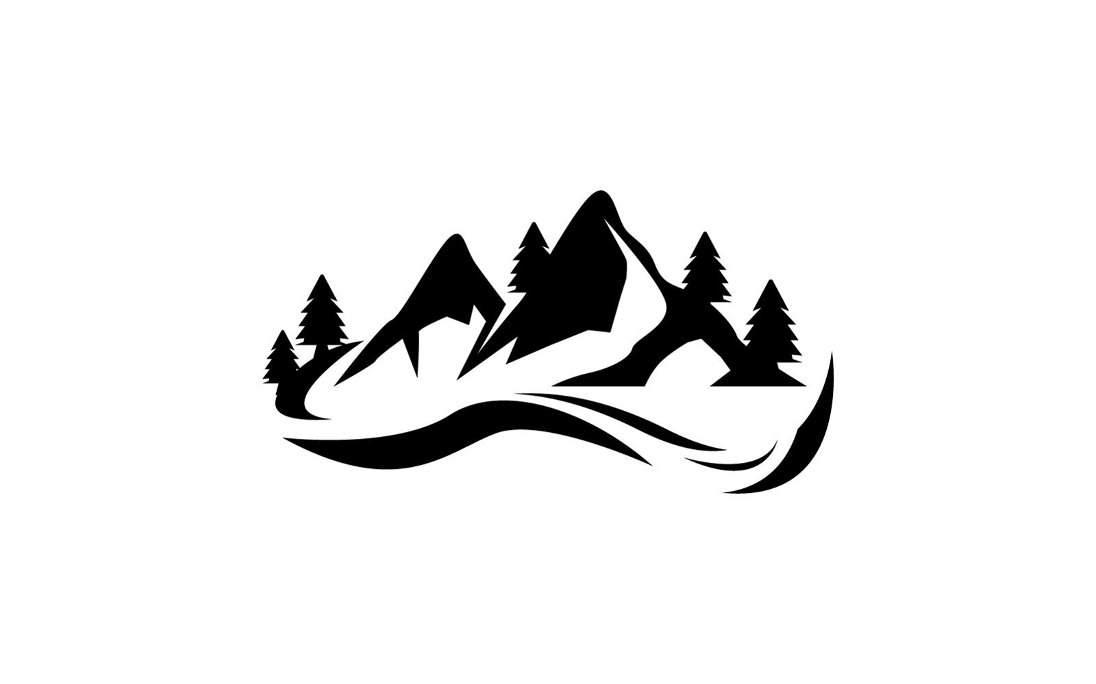 Mountain logo Vector Template Illustration 4