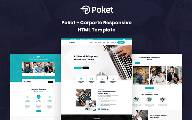 Poket – Corporate Responsive Website Template