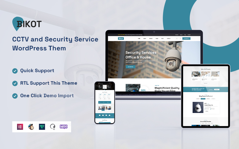 Bikot - CCTV and Security Service WordPress Theme