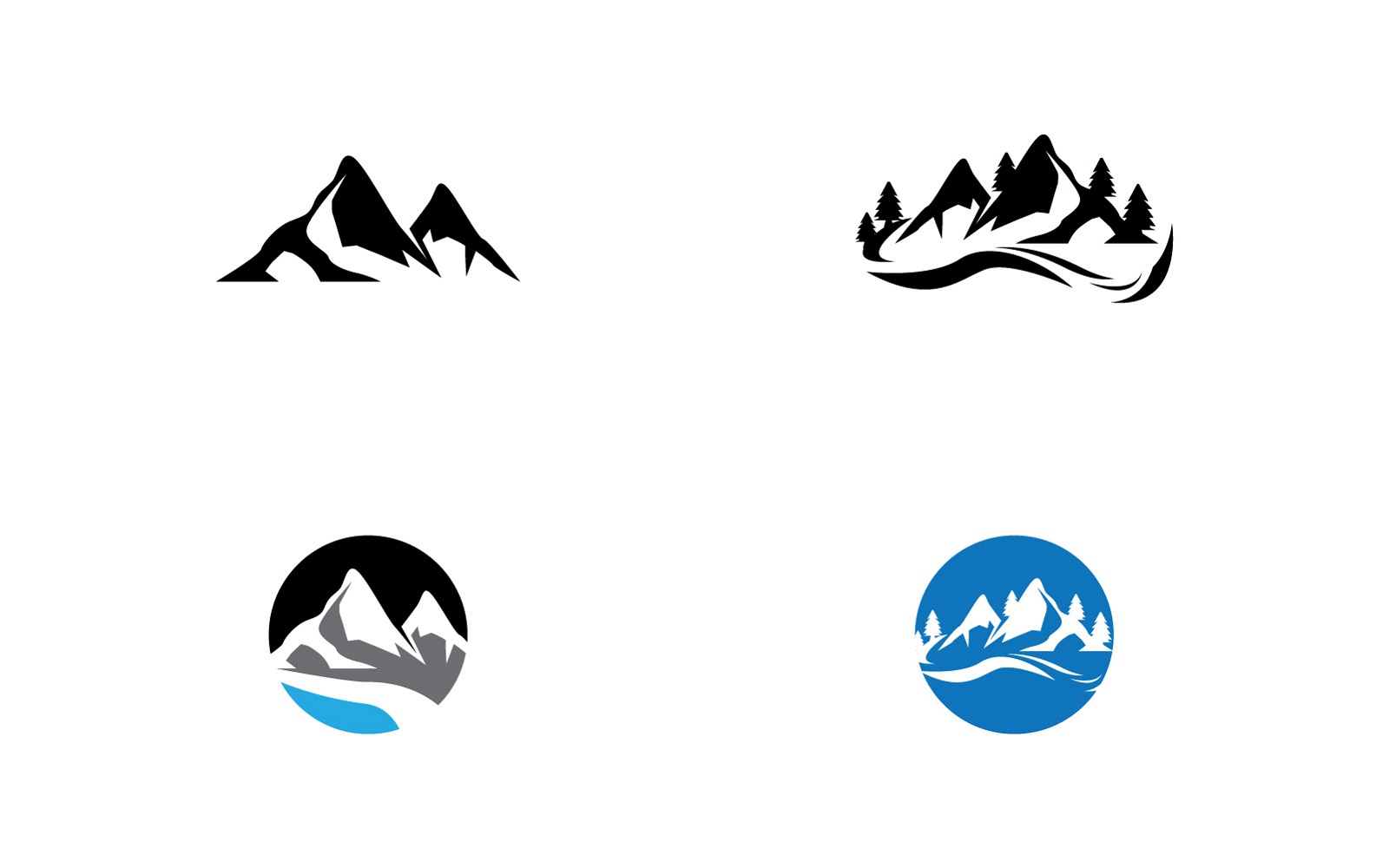 Mountain logo Vector Template Illustration 22