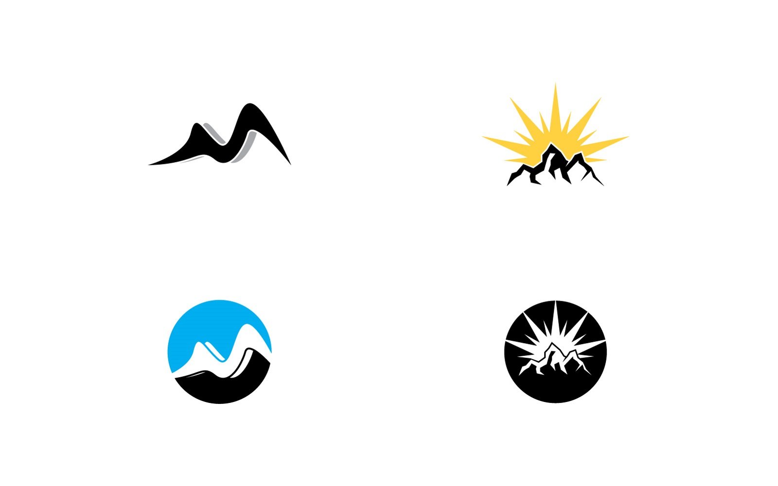 Mountain logo Vector Template Illustration 24