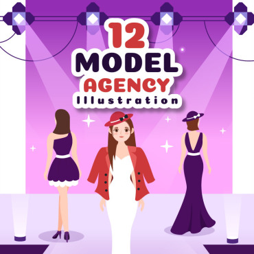 Agency Model Illustrations Templates 275555