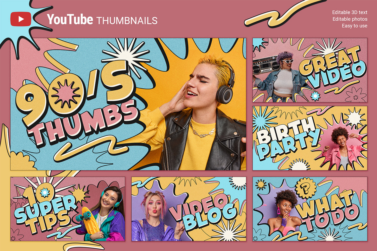 90's Style YouTube Thumbnails