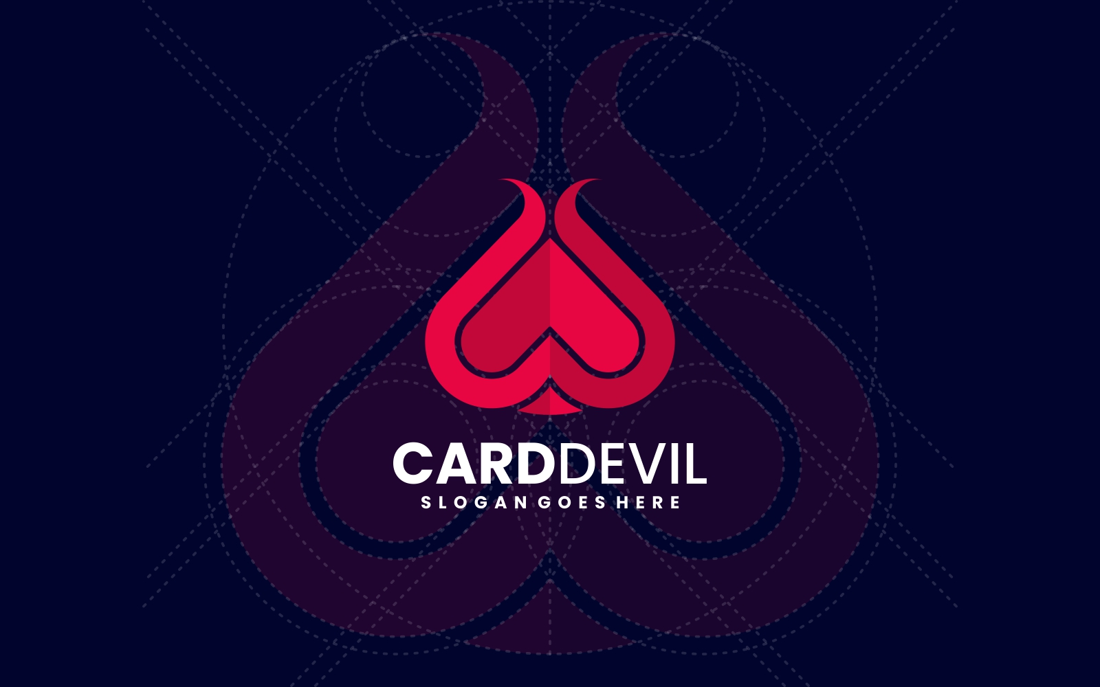 Vector red devil logo design with simple concept 36094384 Vector Art at  Vecteezy