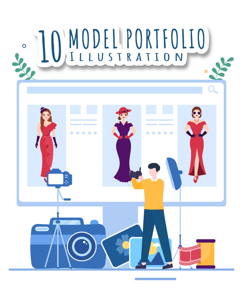 10 Model Portfolio Illustration