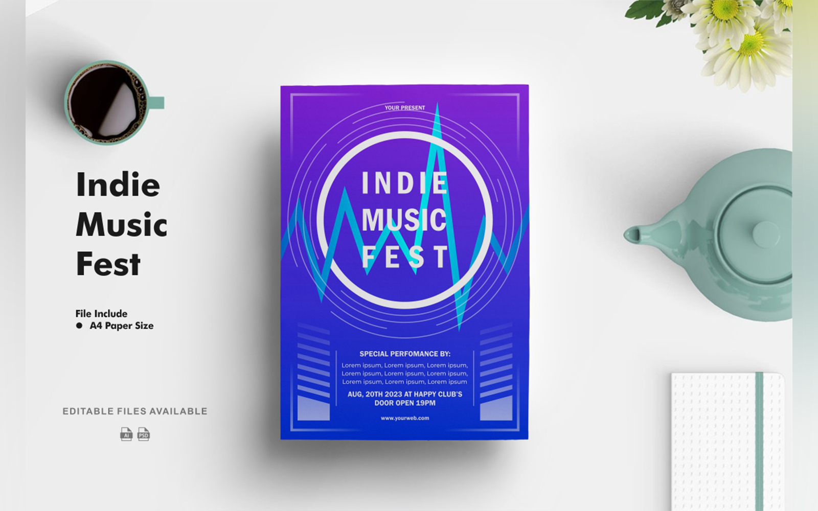 Indie Music Festival Flyer