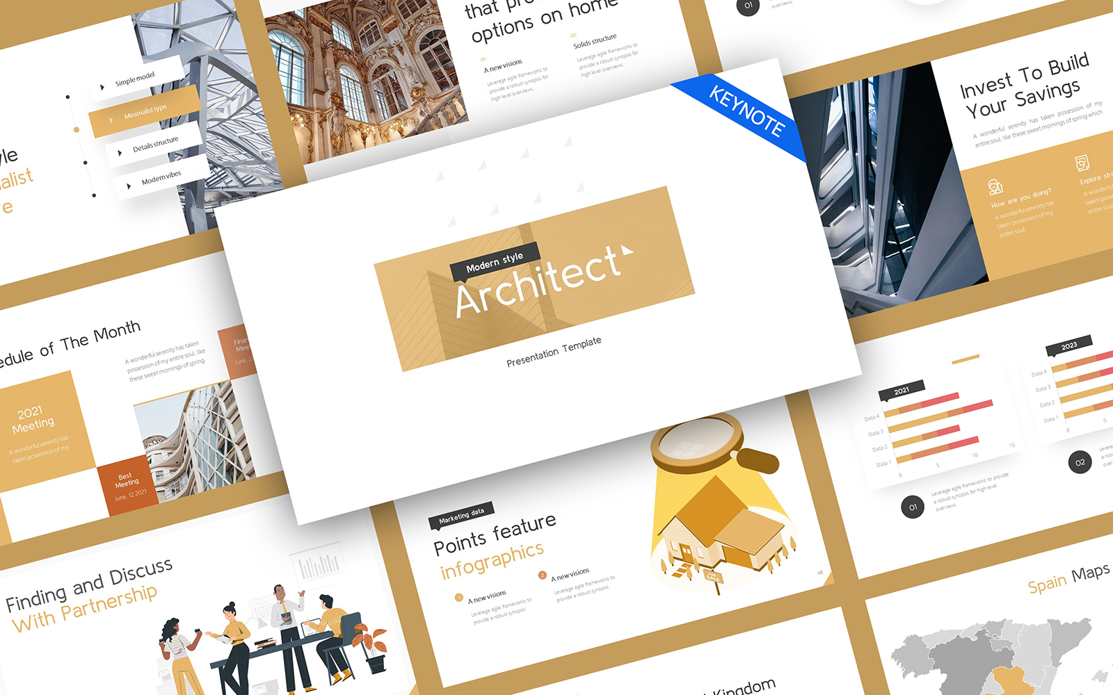 Architect Architecture Home Building Keynote Template