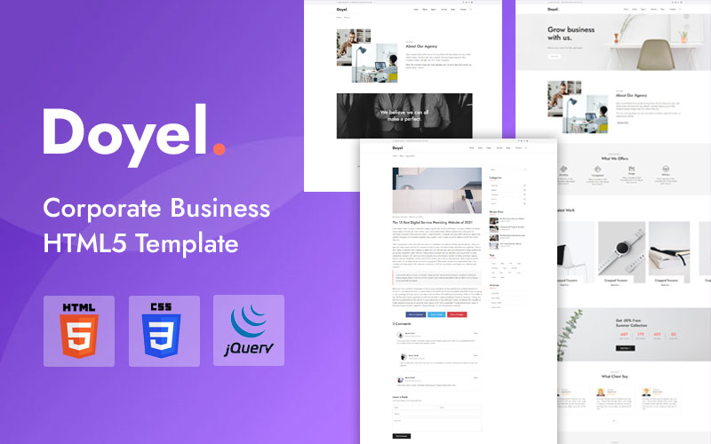 Doyel - Corporate Minimal HTML5 Template