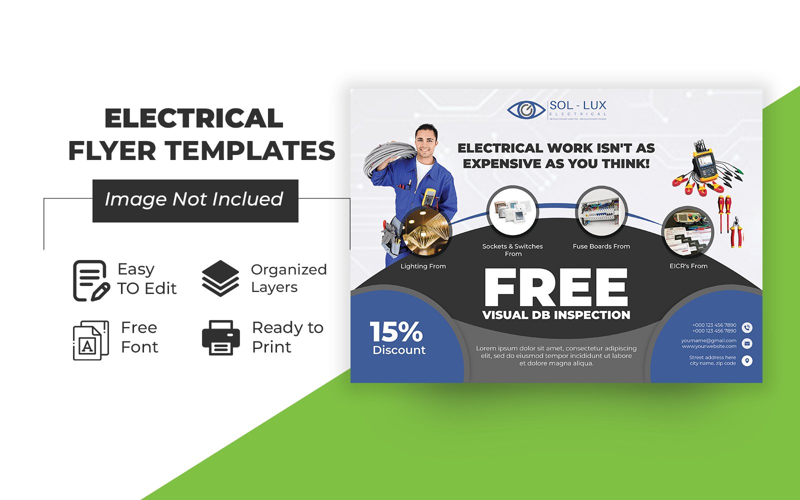 Electrician and Electrical Company Flyer