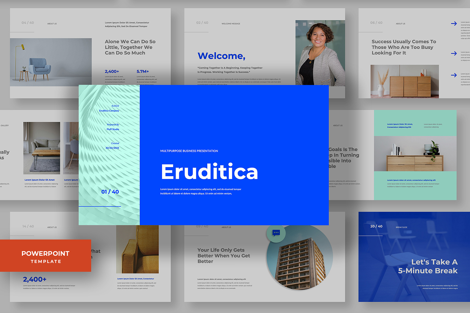 Eruditica - Minimalist Corporate Business PowerPoint Template