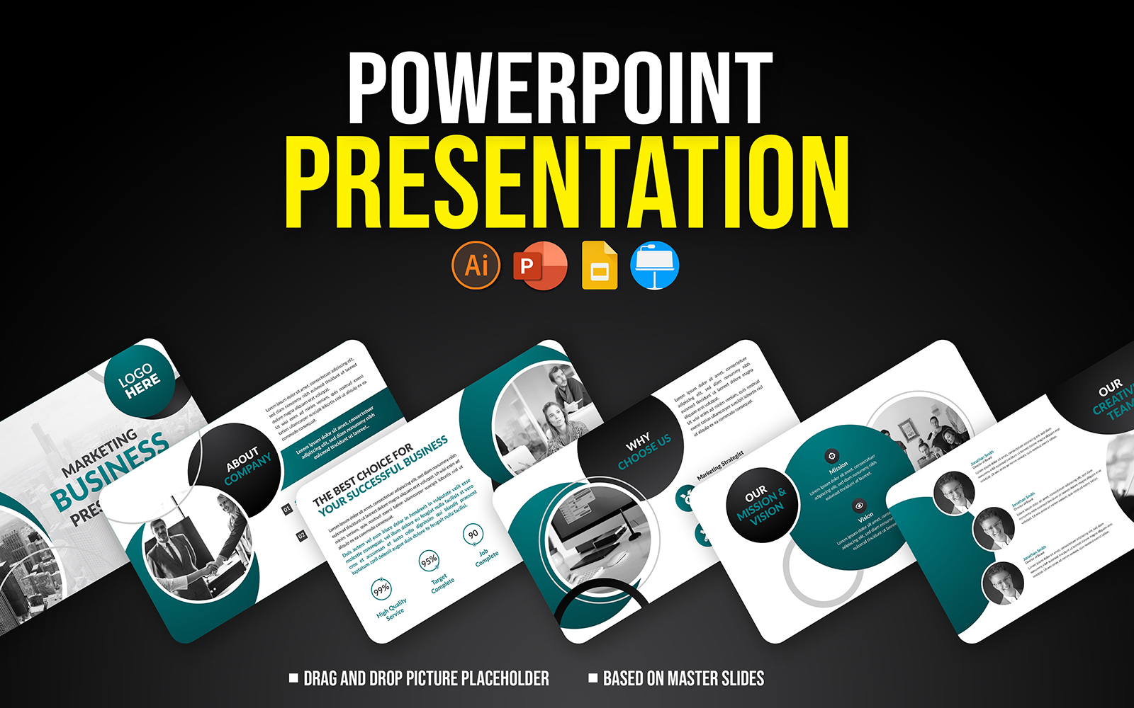 Creative and Modern business presentation slides template