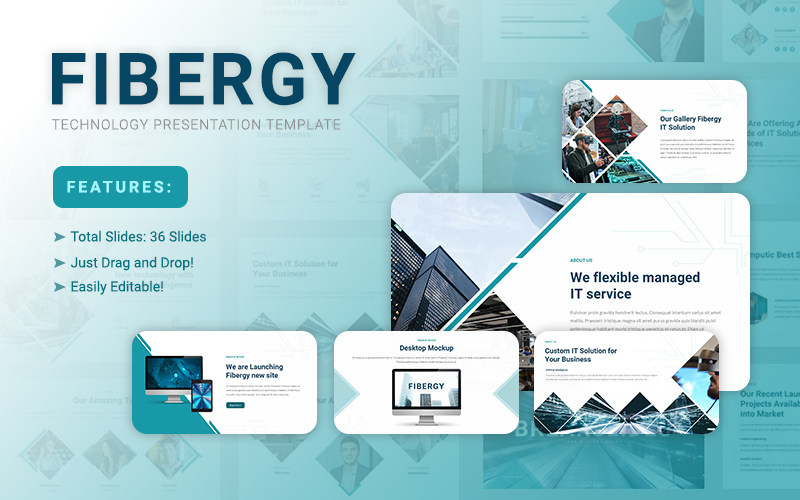 Fibergy - Technology Presentation Google Slides Template