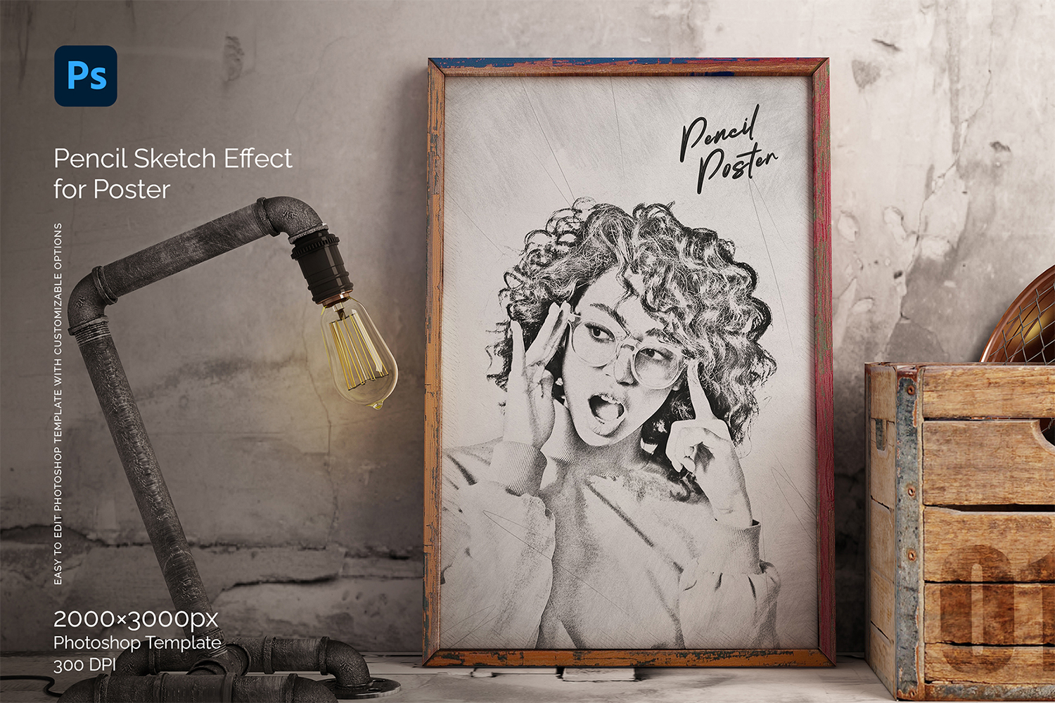 Pencil Effect for Poster Template