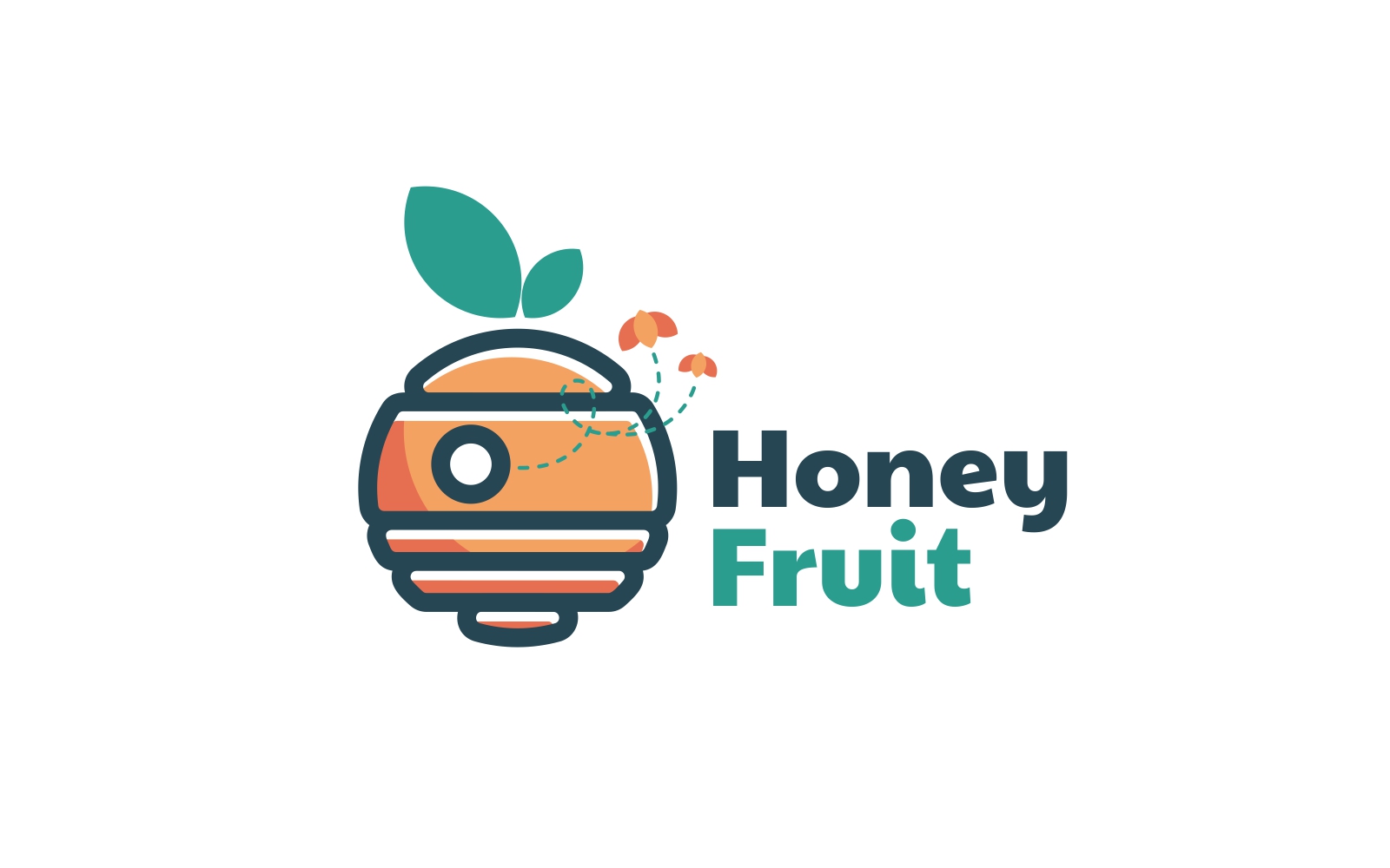 Honey Fruit Simple Logo Style