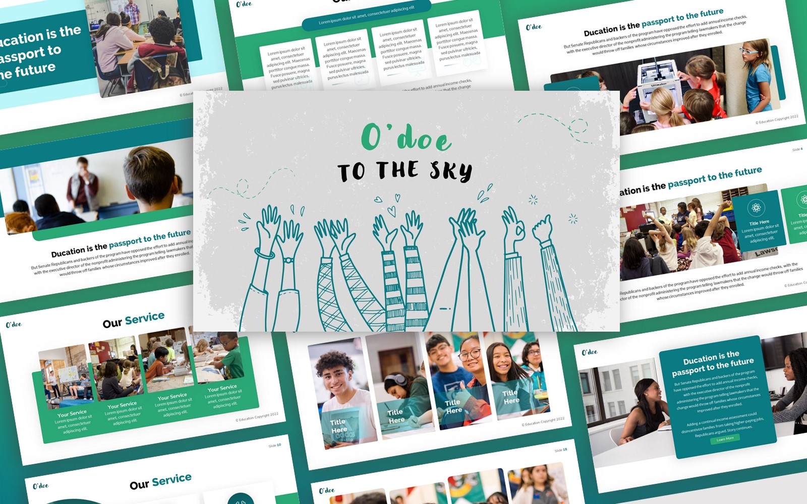 O'doe - Education Multipurpose PowerPoint Template