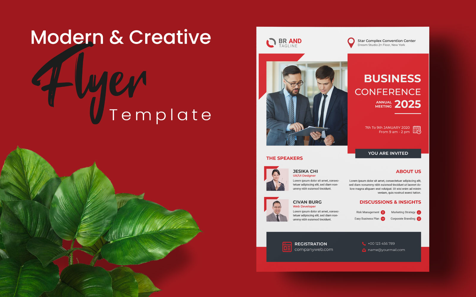 Business Conference Flyer Template Design
