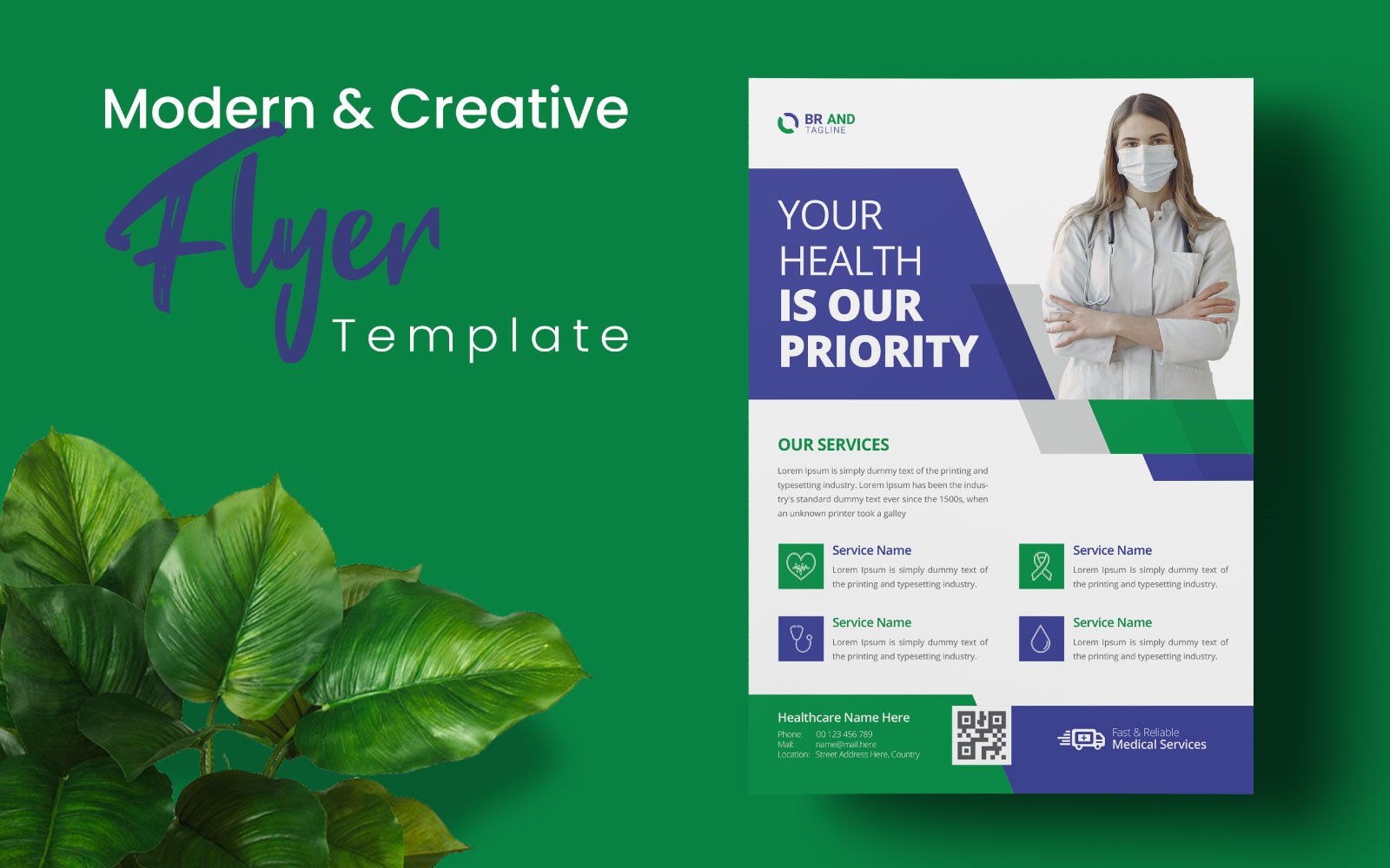 Medical Healthcare Flyer Template Design