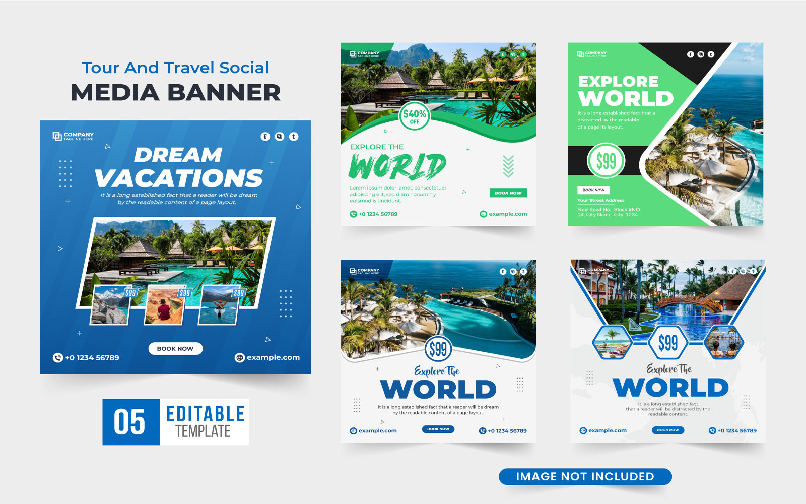 Tour and Travel Template Bundle