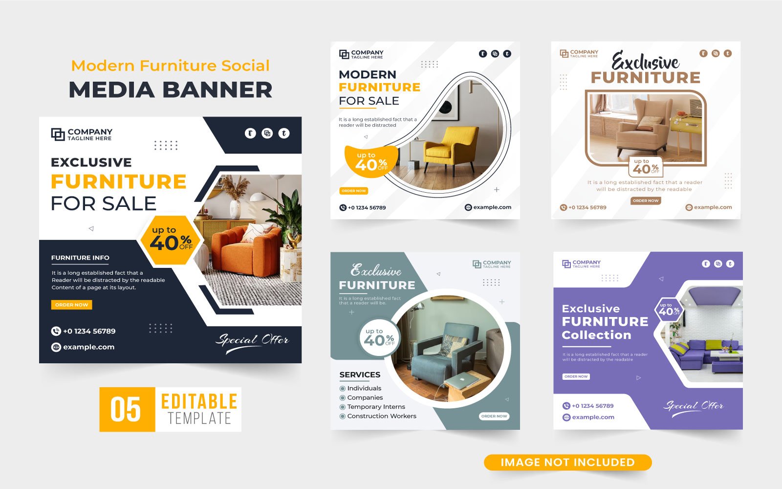 Furniture Store Promotional Web Banner