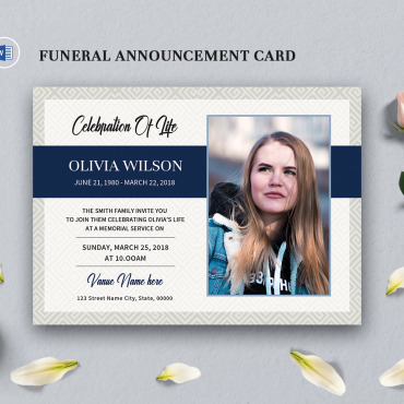 Announcement Funeral Corporate Identity 276184