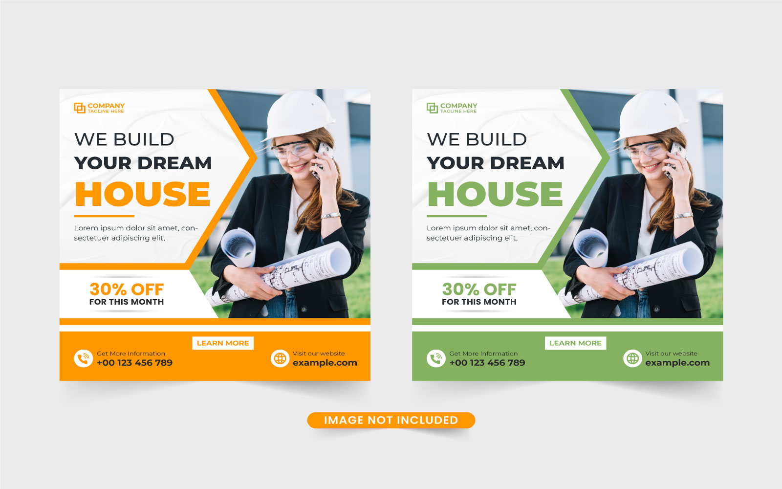 Home renovation business template vector