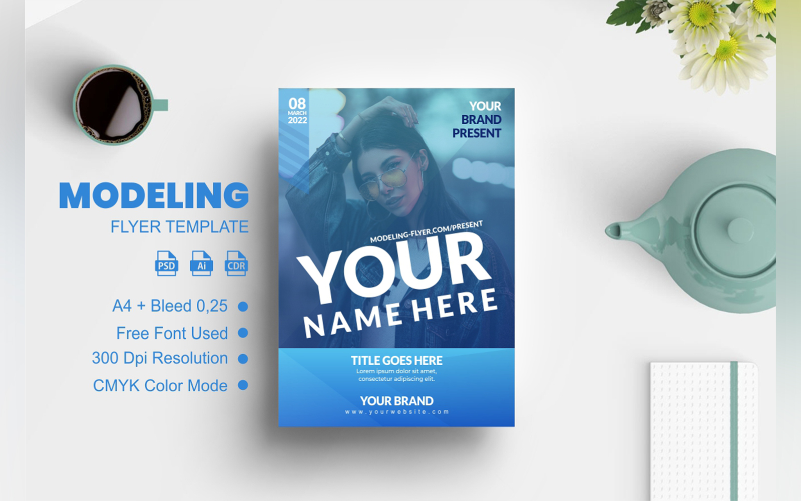 Model Flyer Design Template