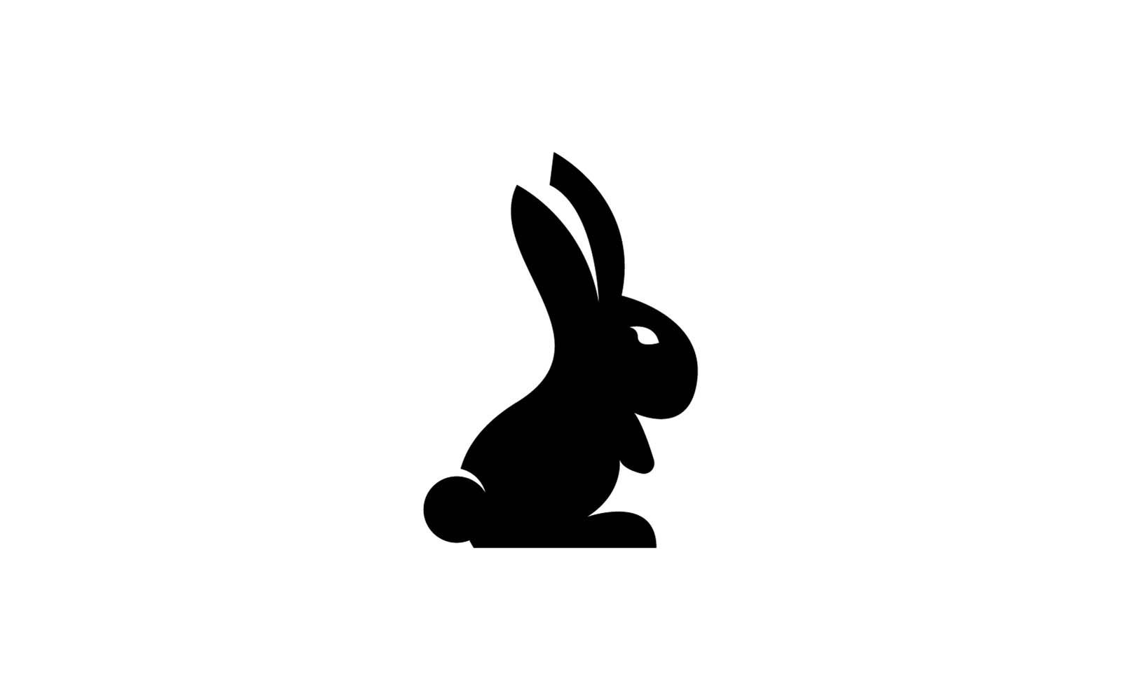 Black Rabbit Icon And Symbol Template 7