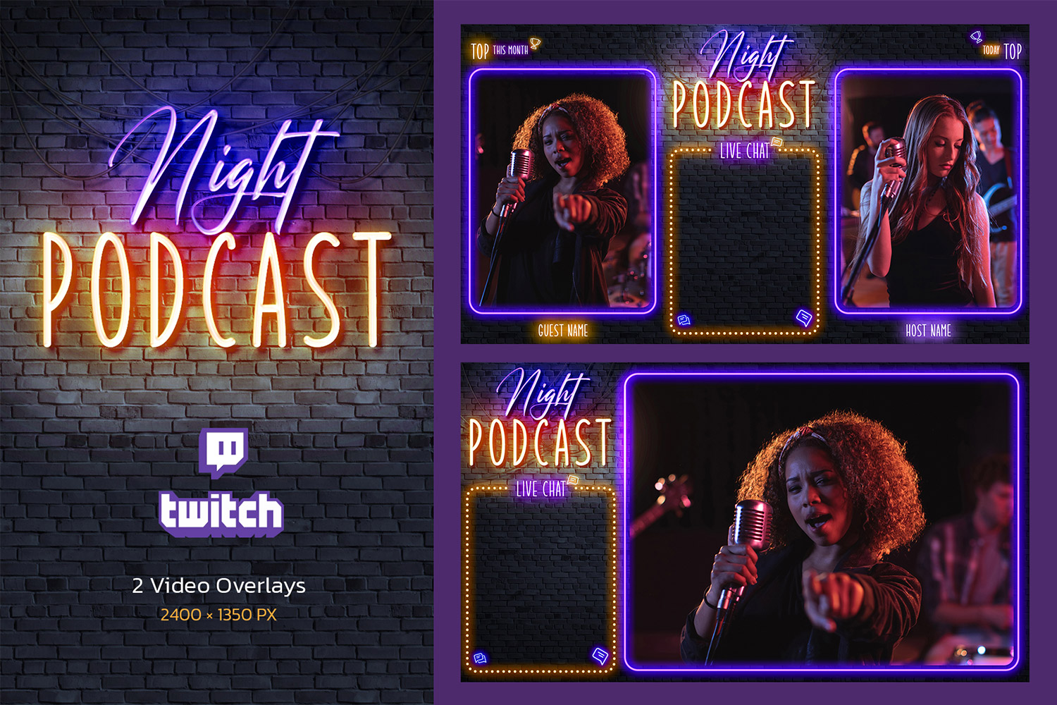 Night Podcast - Twitch Overlay