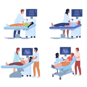 Sonogram Organ Illustrations Templates 276348