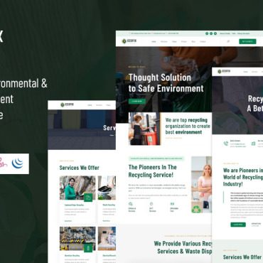Management Recycling Responsive Website Templates 276361