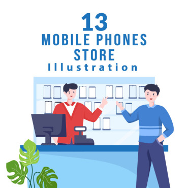 Phone Store Illustrations Templates 276469