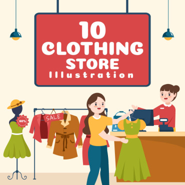 Store Shopping Illustrations Templates 276473