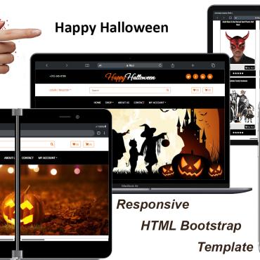 Costume Halloween Website Templates 276521