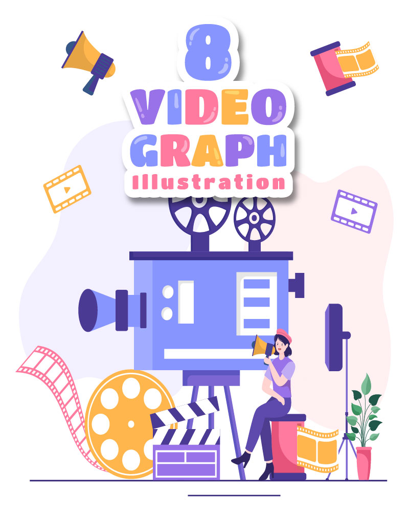 8 Videographer Services Illustration