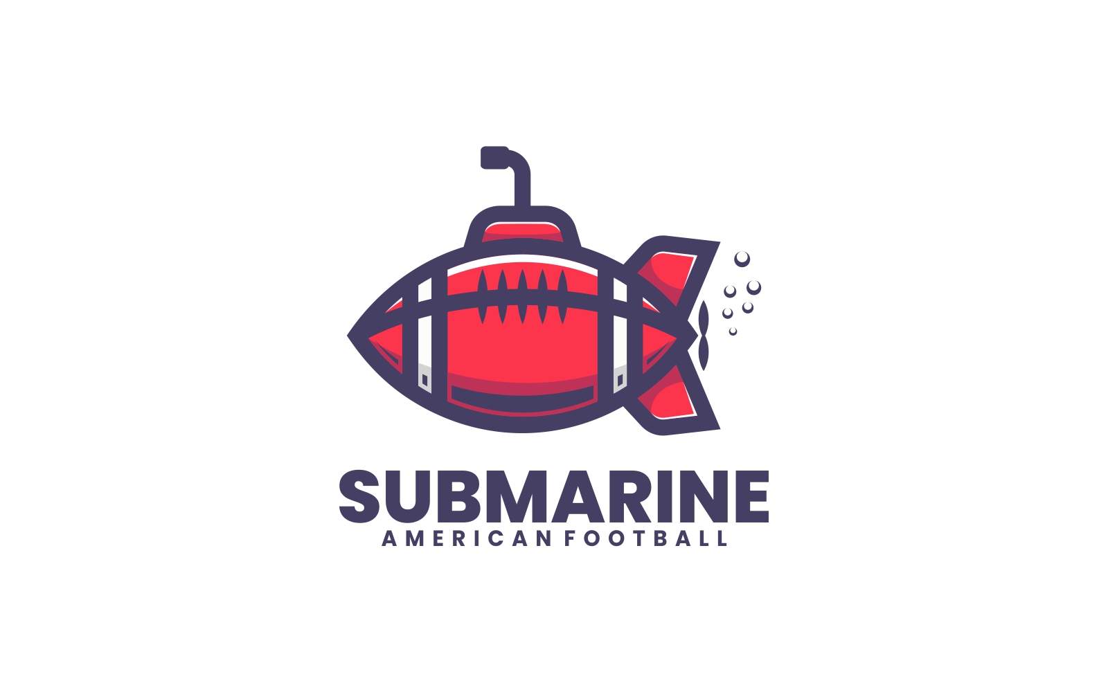 Submarine Simple Mascot Logo