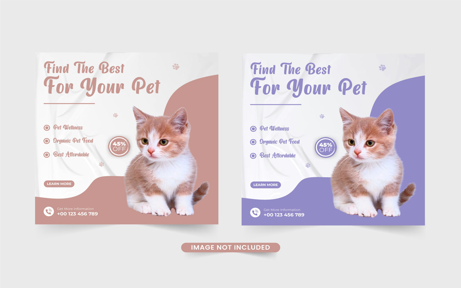 Pet supplies shop template vector design