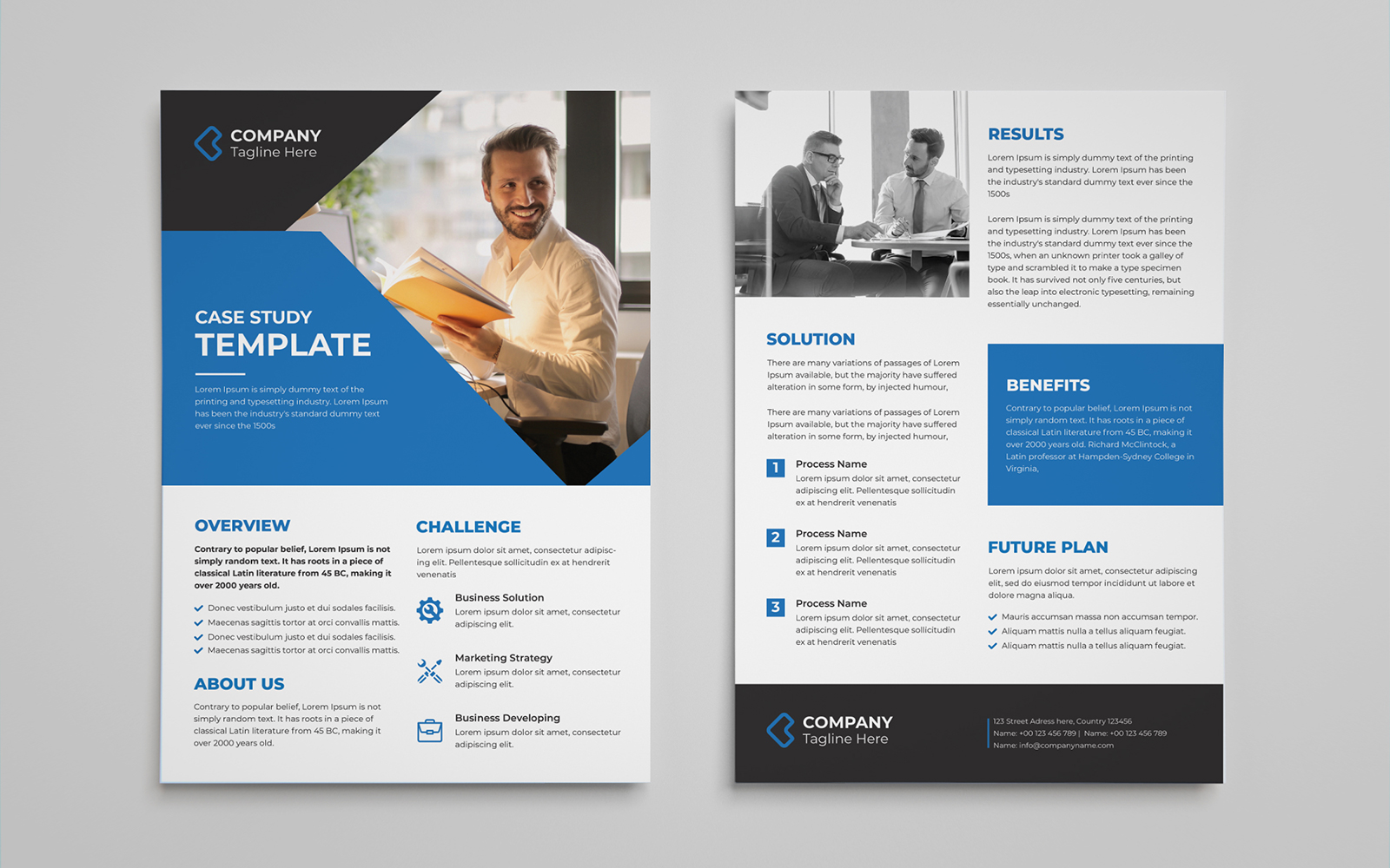 Case study flyer template