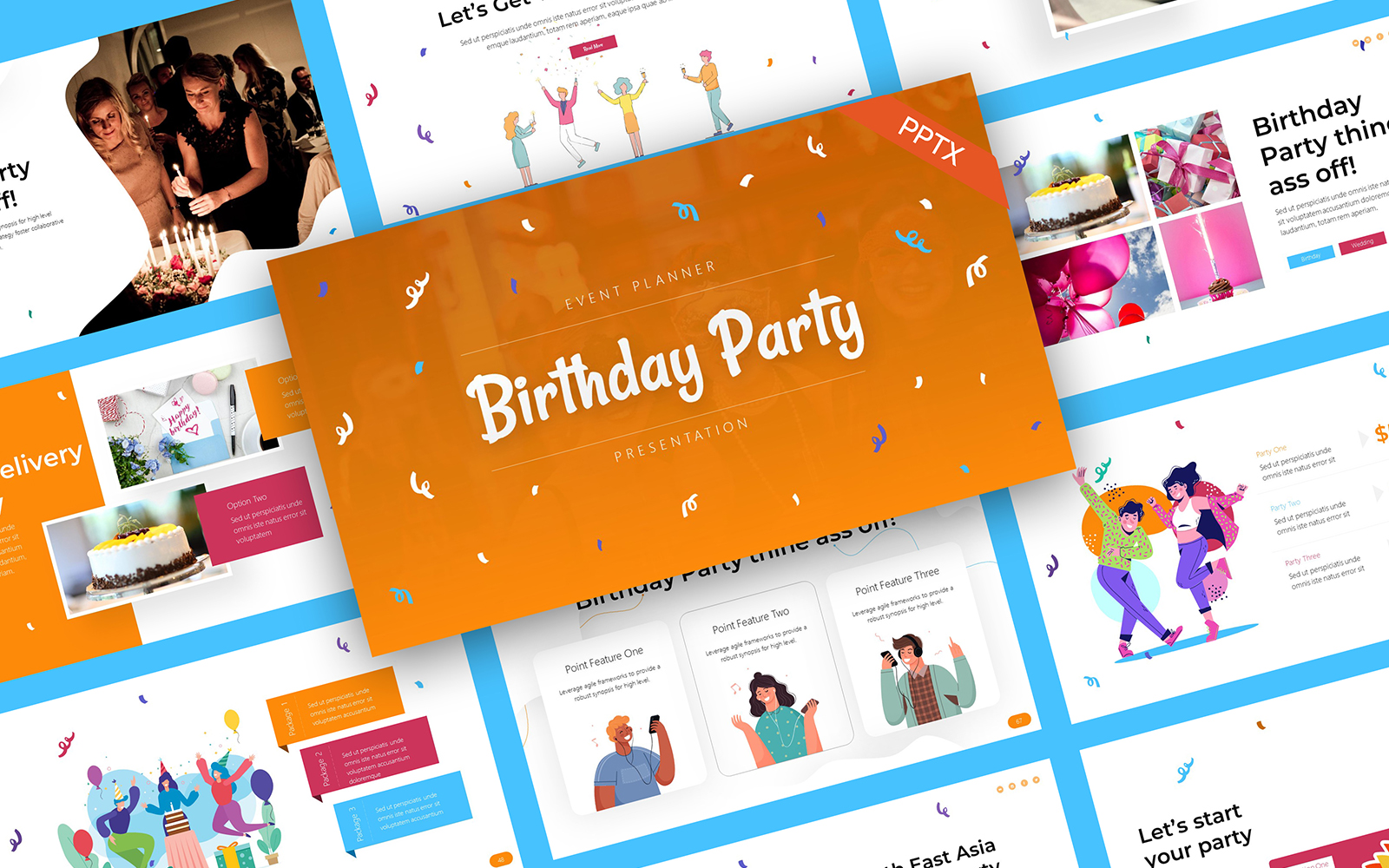 Birthday Party Creative PowerPoint Template