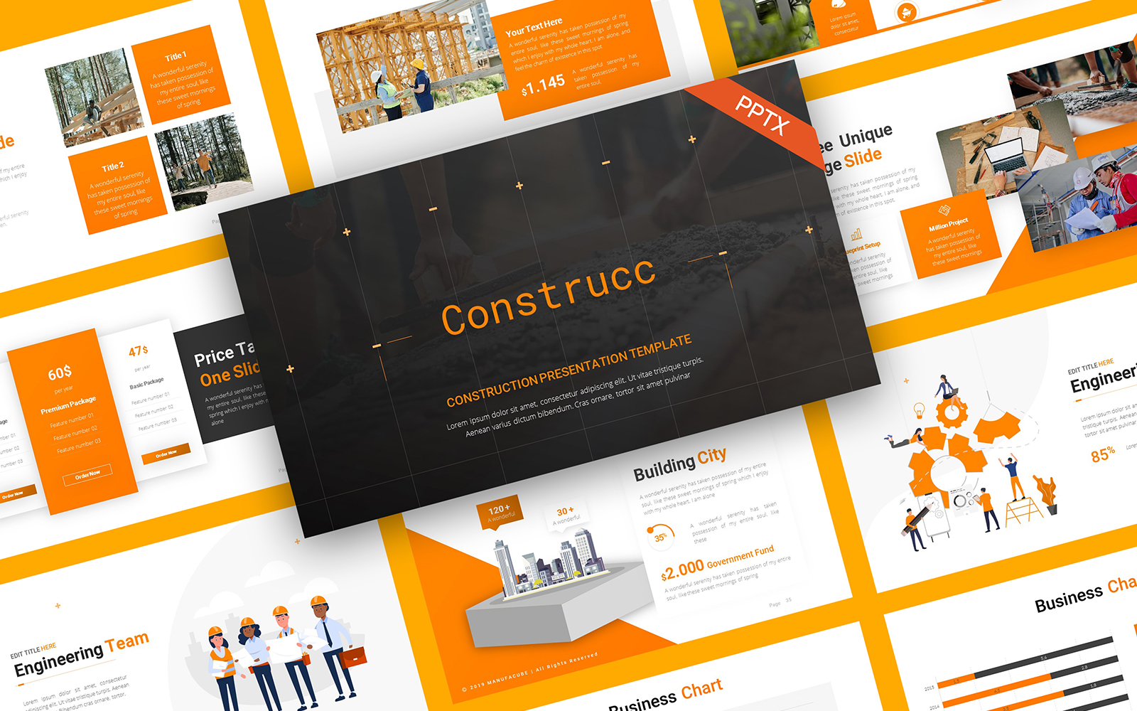 Construcc Construction PowerPoint Template