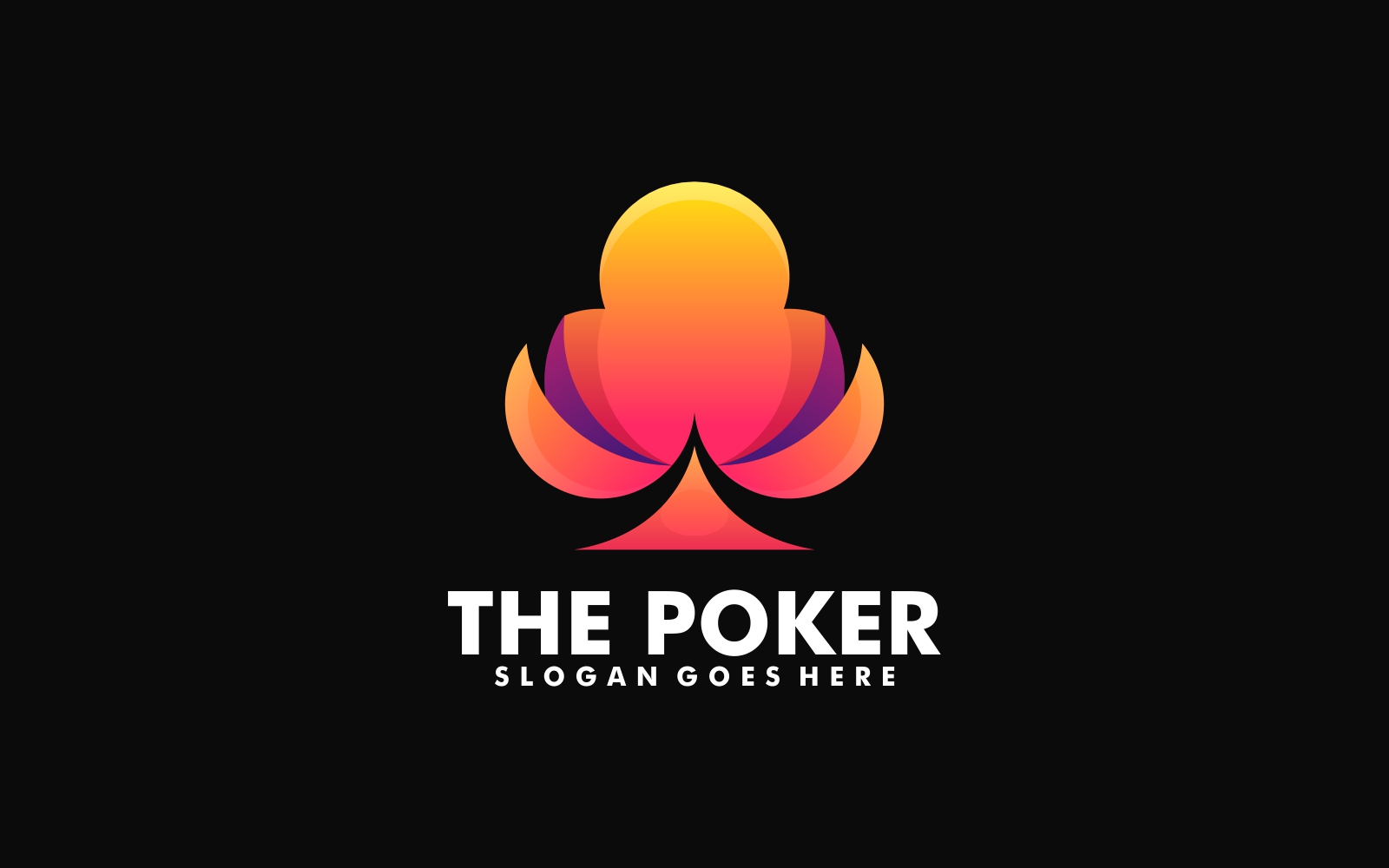 Poker Gradient Logo Style